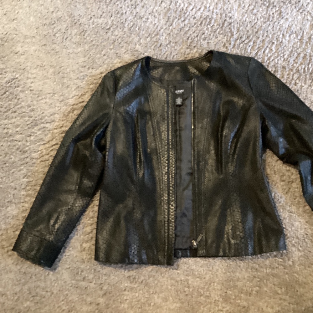 AlfanI petite S leather jacket